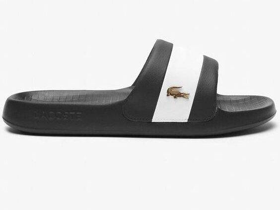 Lacoste Sliders Black and White