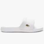 LACOSTE  MENS WHITE SIMPLE SLIDE